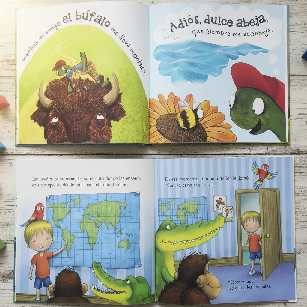 Set 4 Libros De Cuentos De Animales Con Valores Y Virtudes