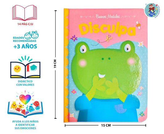 Libro Para Niños Buenos Modales: Disculpa +3 Años