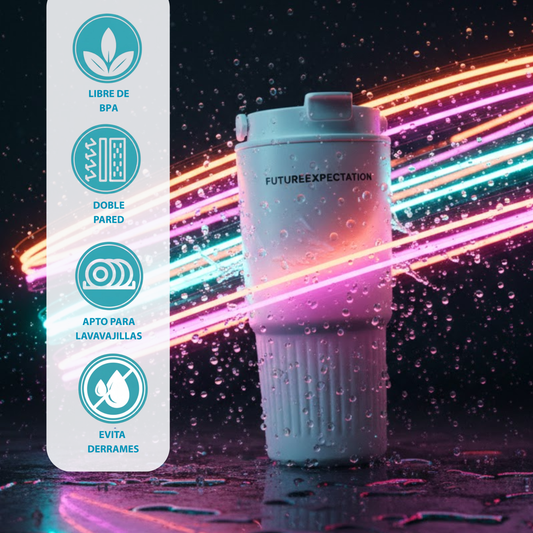 Termo de Acero Inoxidable 700ml con Asa - Botella Térmica Antigoteo de Alta Resistencia - Mantiene Temperatura 12 Horas - Disponible en Negro, Blanco y Magenta.