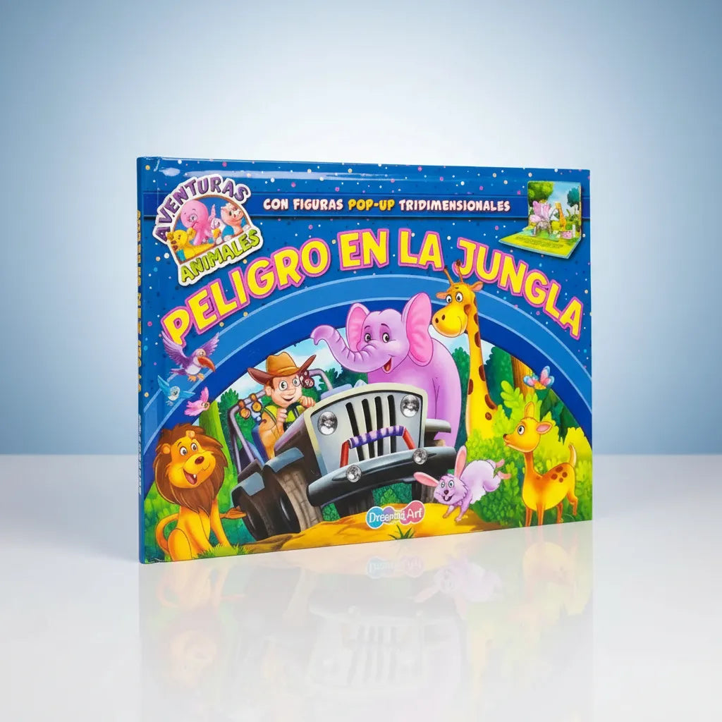 2 Cuentos Pop Up 3d- Aventuras Jungla Y Granja +4 Años