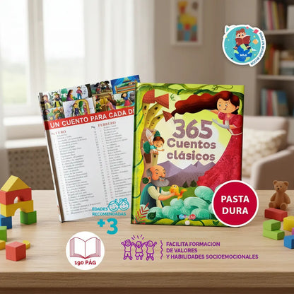 Libros Pasta Dura Infantiles Niños 365 Cuentos Clasicos