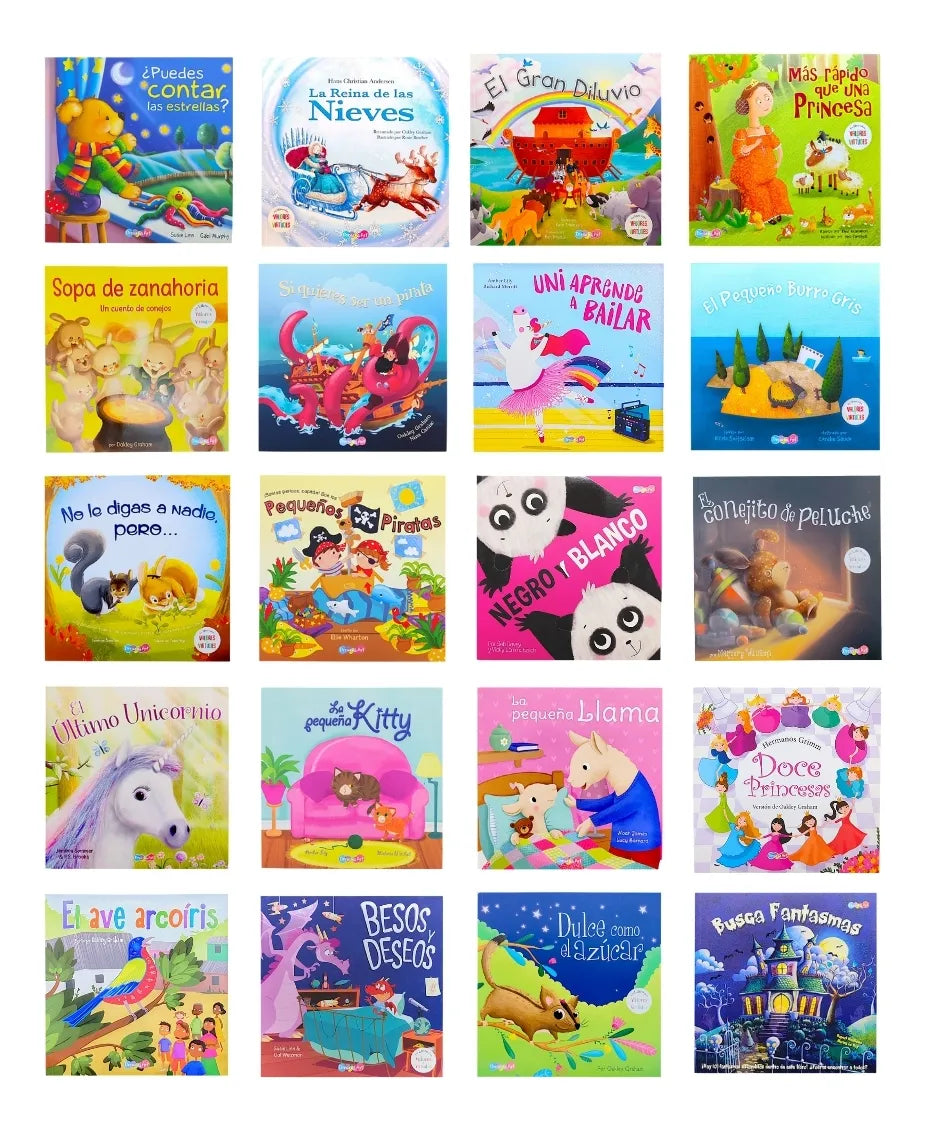 Colección De 5 Volumenes De Valores Para Niños (20 Libros)