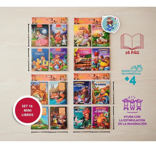 Set De 16 Mini Cuentos Dreams Art - 2024