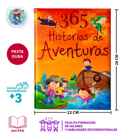 365 Historias De Aventuras, De Joseph Alchalel. 365 Cuentos Editorial Dreamsart.