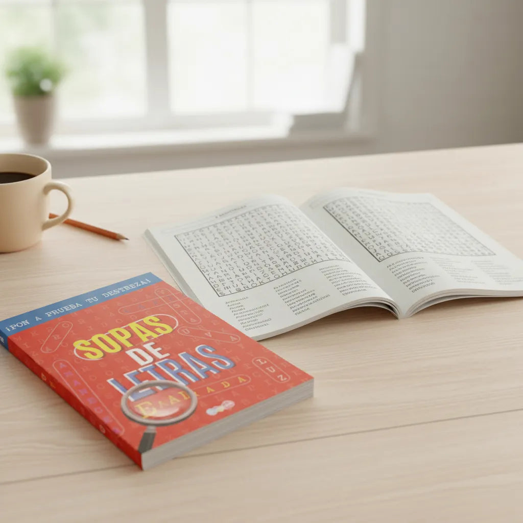 Set De 4 Libros De  Asombrosas Sopas De Letras Pasatiempos