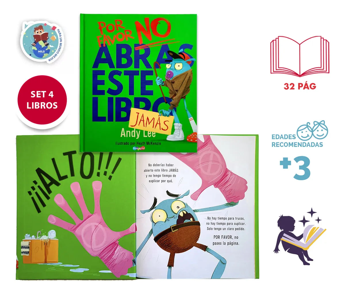 Colección: Por Favor No Abras Este Libro De Andy Lee- Niño+3