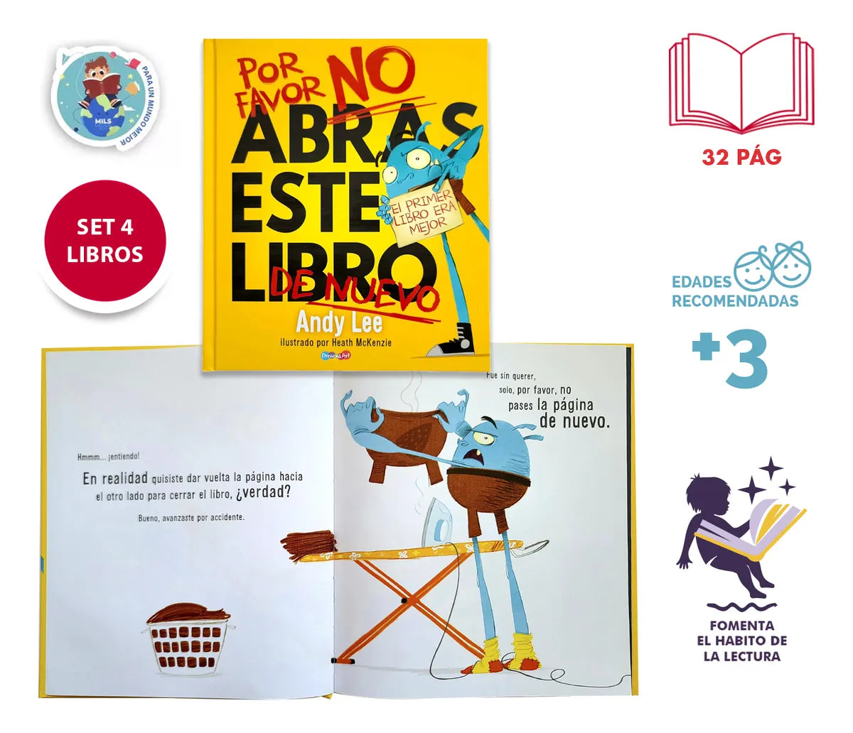 Colección: Por Favor No Abras Este Libro De Andy Lee- Niño+3