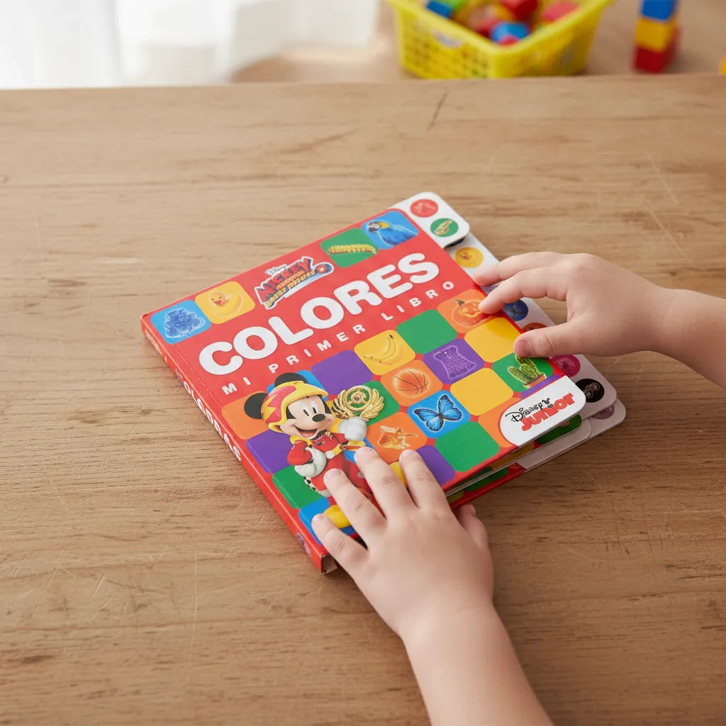 Set De 2 Libros Mickey  Mis Primeras Palabras Y Los Colores