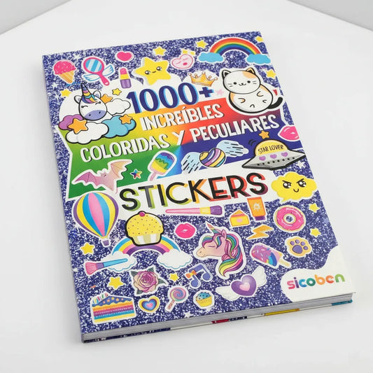 Libro Infantil Pegando 1000 + Stickers Increíbles