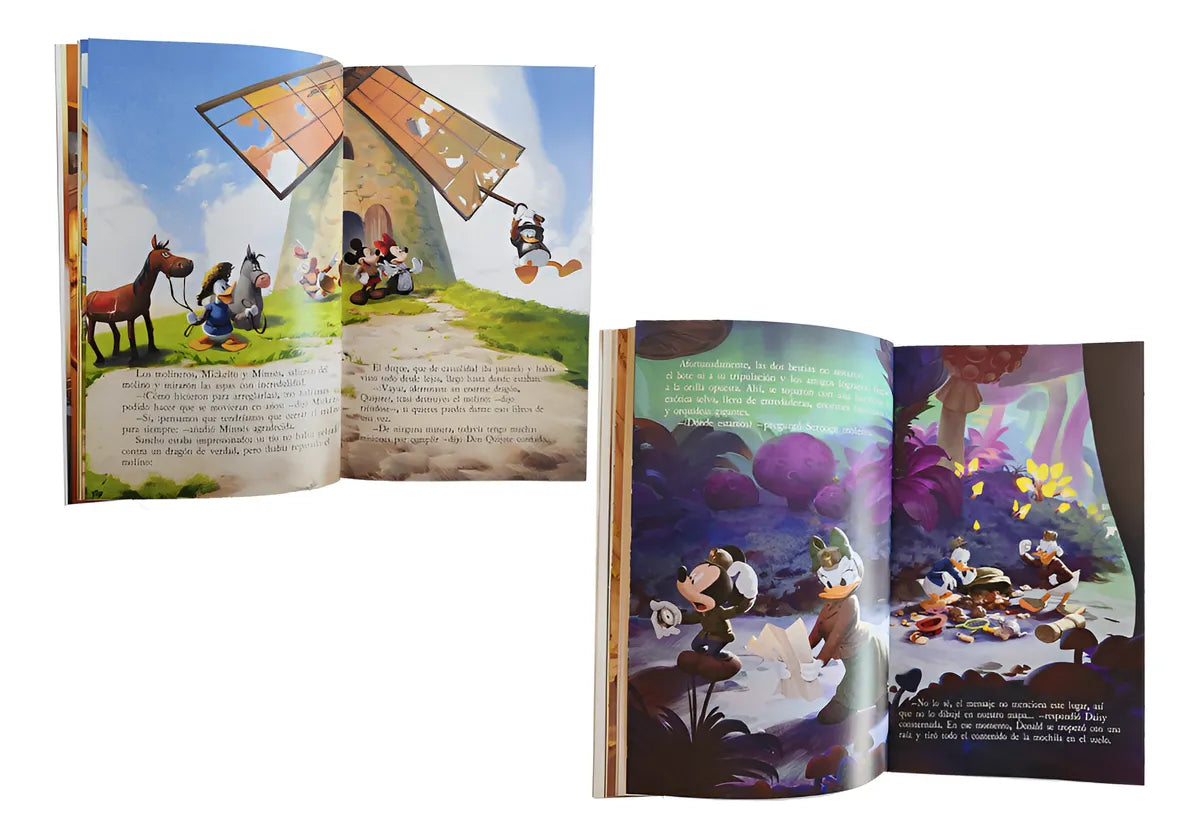 4 Libros Clásicos Literatura Infantil Vol. 2 Disney Mickey +6 Años