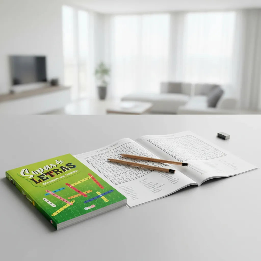 Set De 4 Libros De  Asombrosas Sopas De Letras Pasatiempos