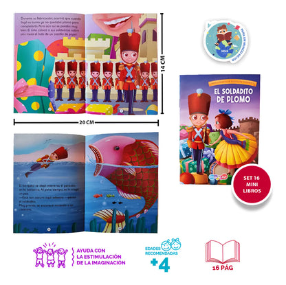 Set De 16 Mini Cuentos Dreams Art - 2024