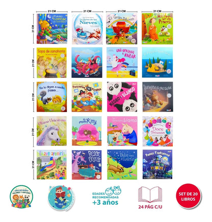 Colección De 5 Volumenes De Valores Para Niños (20 Libros)