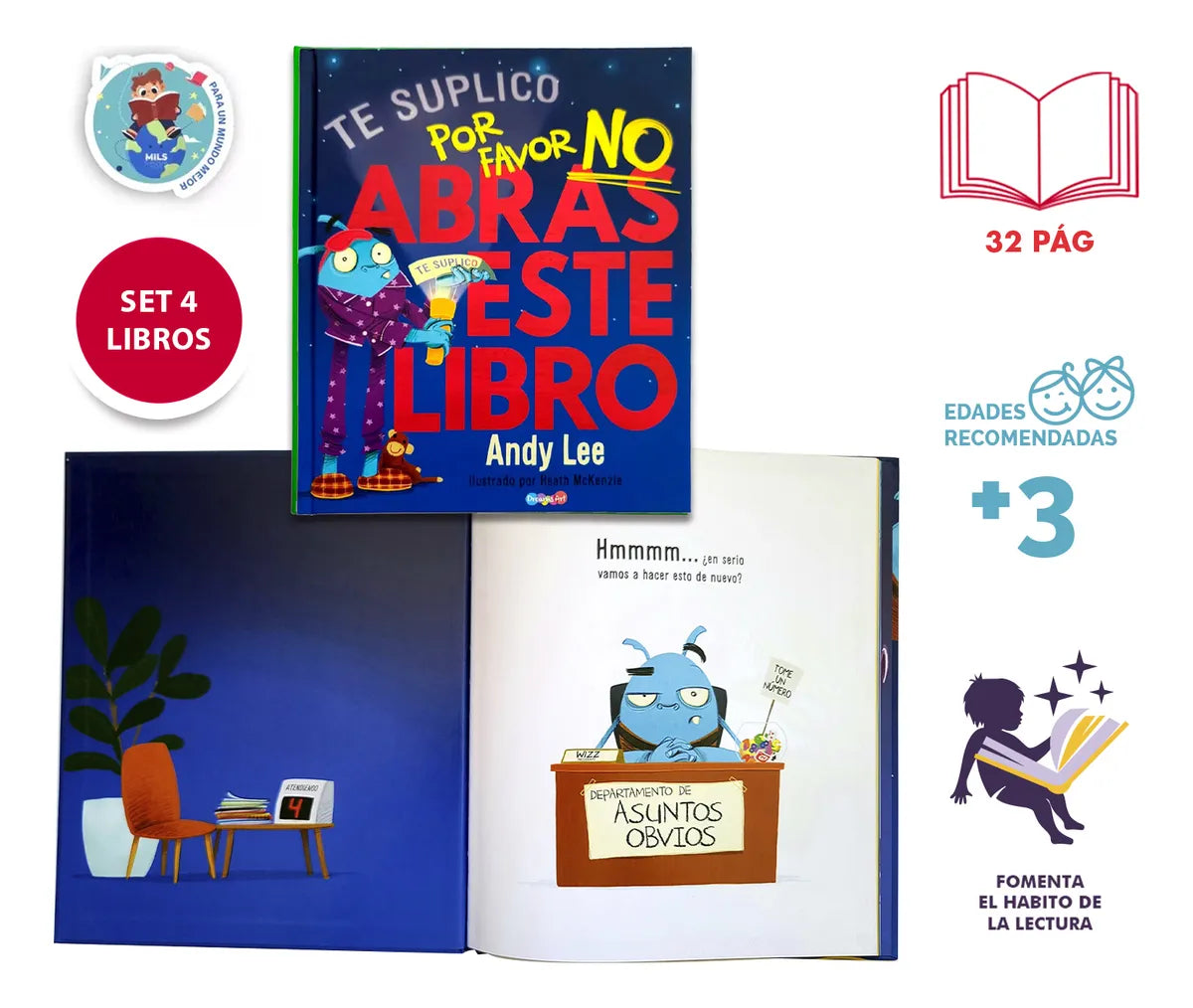 Colección: Por Favor No Abras Este Libro De Andy Lee- Niño+3