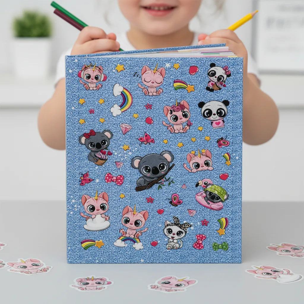 Libro Infantil Pegando 1000 + Stickers Increíbles