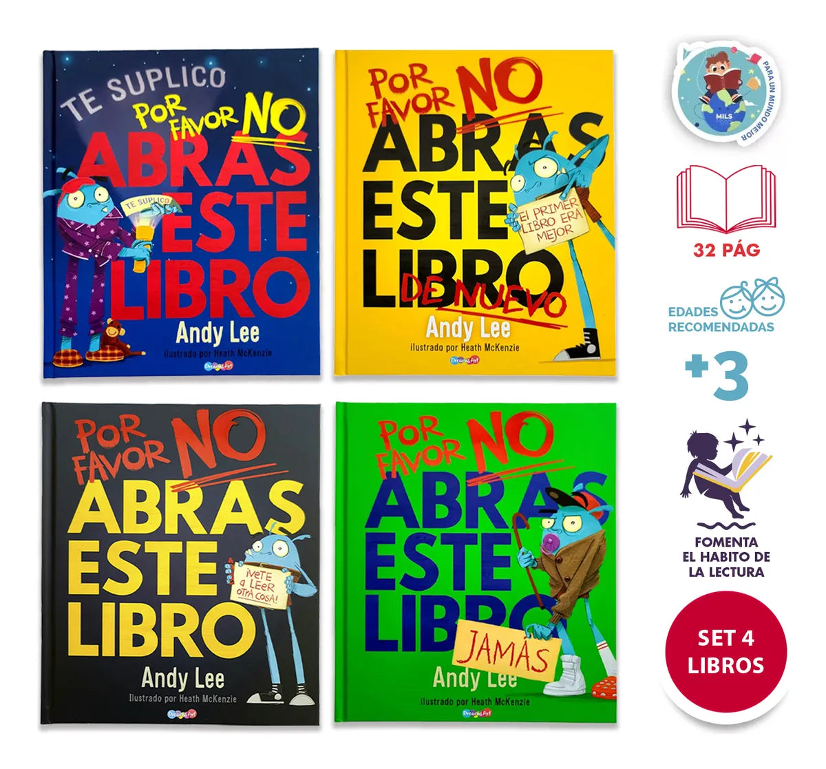 Colección: Por Favor No Abras Este Libro De Andy Lee- Niño+3