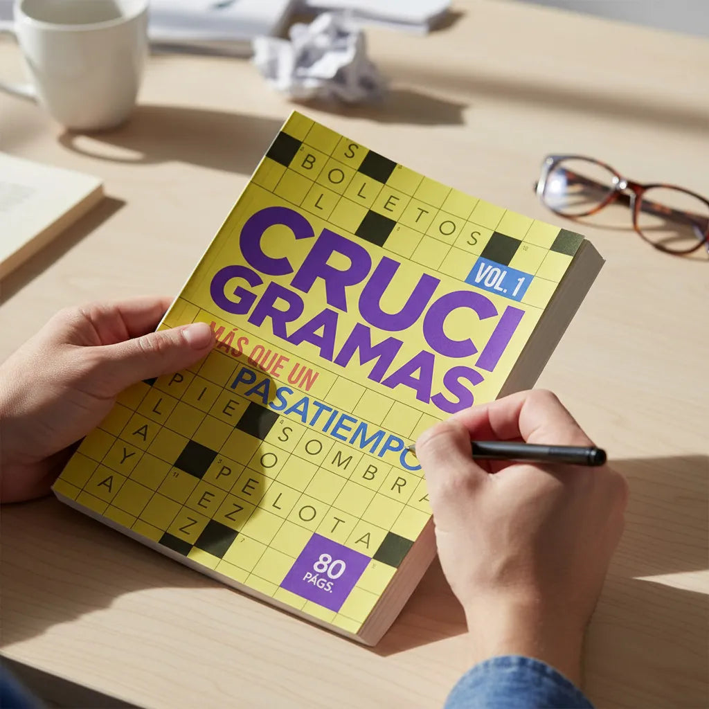 Set De 2 Crucigramas Vol. 1 Y 2 80 Páginas C/u