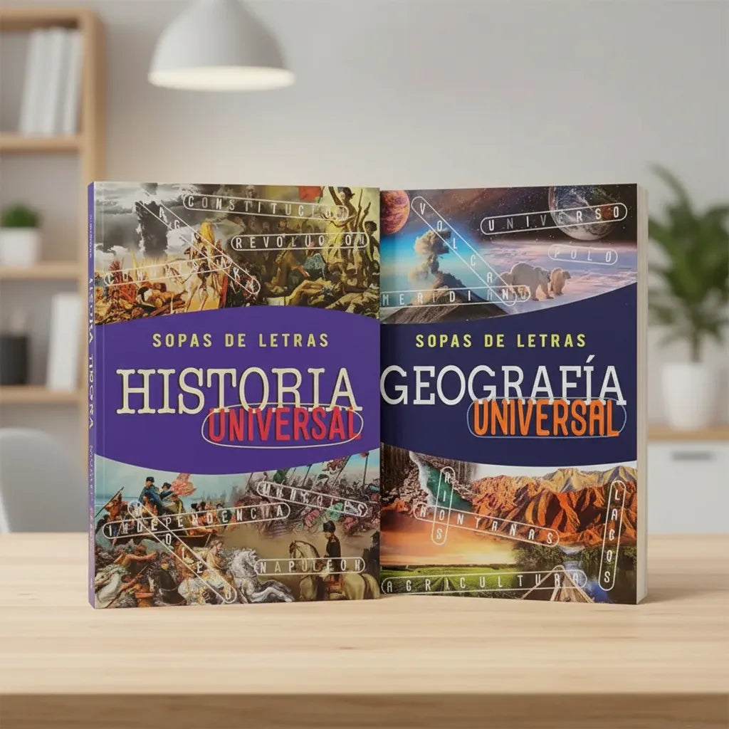 Set De 2 Sopas De Letras Historia Y Geografía 80 Págs