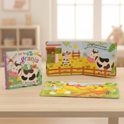 Set De 4 Libros Para Niños Toca Y Siente Texturas +2 Años