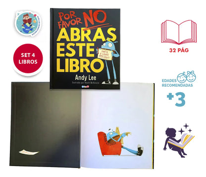 Colección: Por Favor No Abras Este Libro De Andy Lee- Niño+3