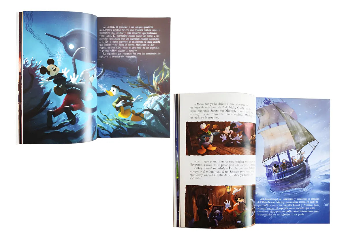 4 Libros Clásicos Literatura Infantil Vol. 2 Disney Mickey +6 Años