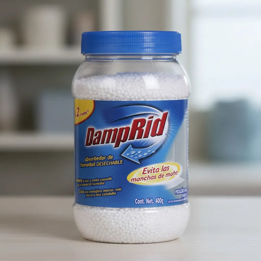 Pack de 3 Absorbedores de Humedad DampRid 400g - Control Total de Moho y Olores