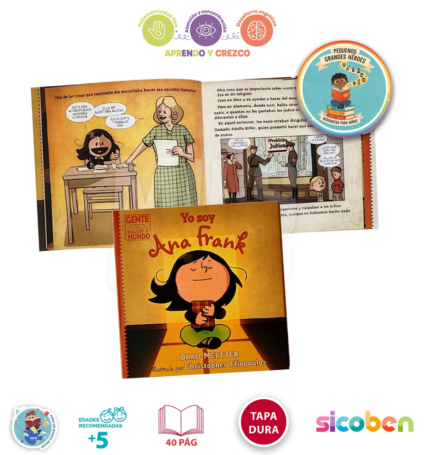 Libro Para Niños Cuentos-bio Ana Frank +8 Años