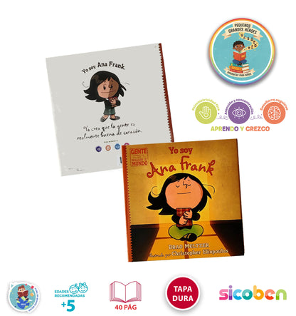Libro Para Niños Cuentos-bio Ana Frank +8 Años