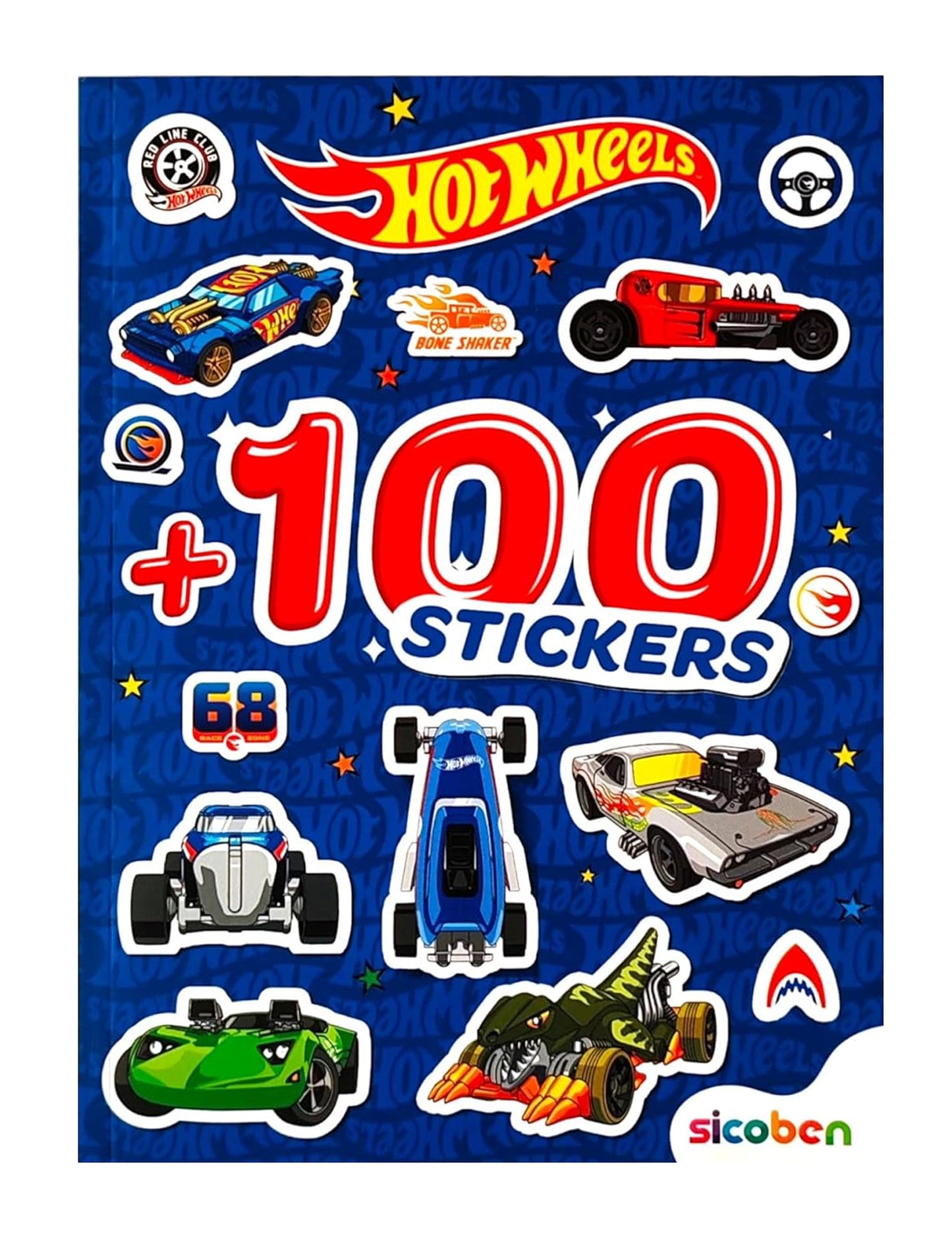 Libro: 100 + Stickers Hot Wheels. +100 Increibles Stickers