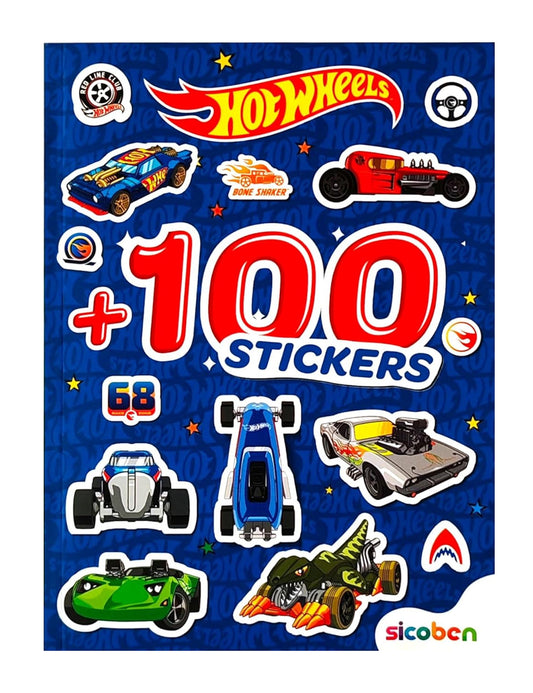 Libro: 100 + Stickers Hot Wheels. +100 Increibles Stickers