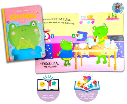 Libro Para Niños Buenos Modales: Disculpa +3 Años