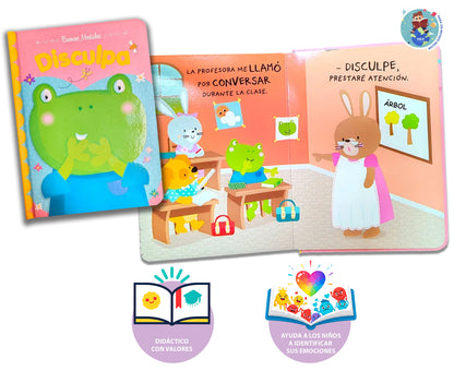 Libro Para Niños Buenos Modales: Disculpa +3 Años