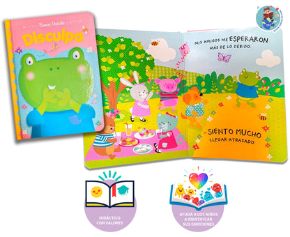 Libro Para Niños Buenos Modales: Disculpa +3 Años