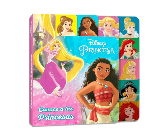 Libro Para Niños Conoce A Las Princesas Disney Pasta Dura
