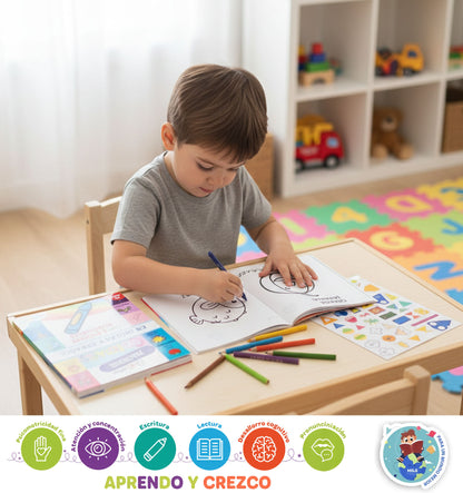 Libros Para Niños- Practico En Casa Inglés Y Español