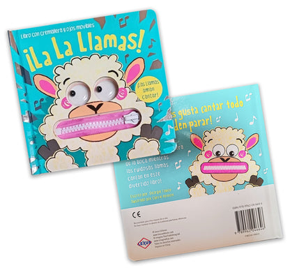 Set De 2 Libros Para Niños Ojos Movibles Y Zipper