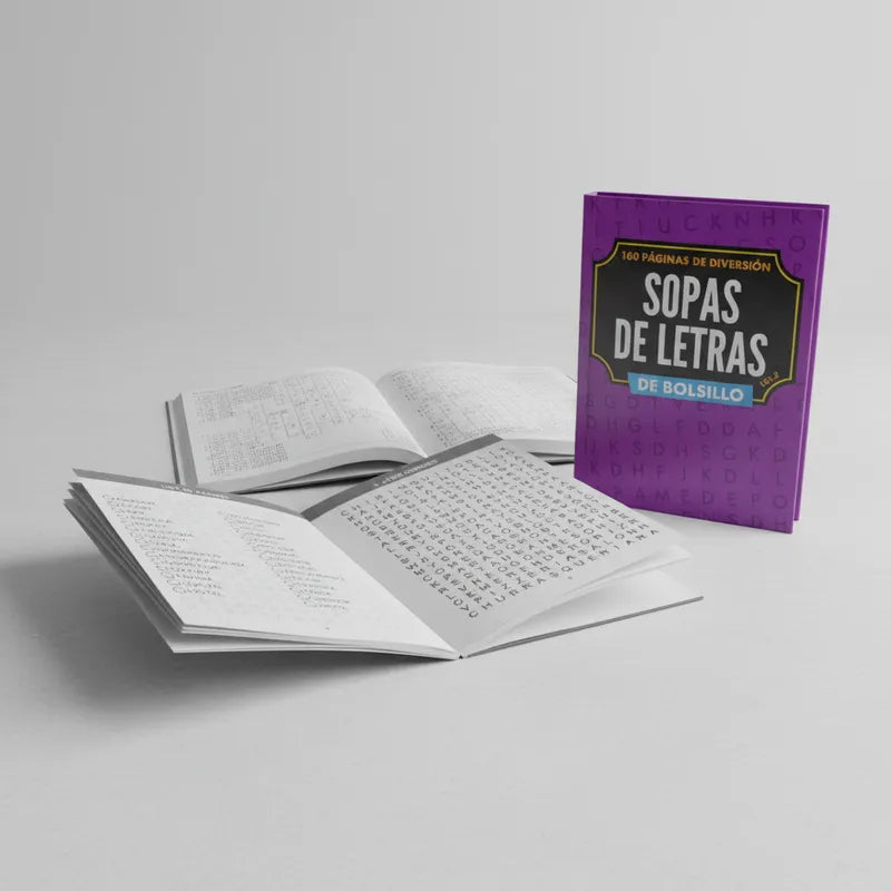 Set 4 Libros: Crucigramas Y Sopas De Letras. Pasatiempos