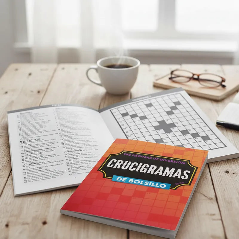 Set 4 Libros: Crucigramas Y Sopas De Letras. Pasatiempos
