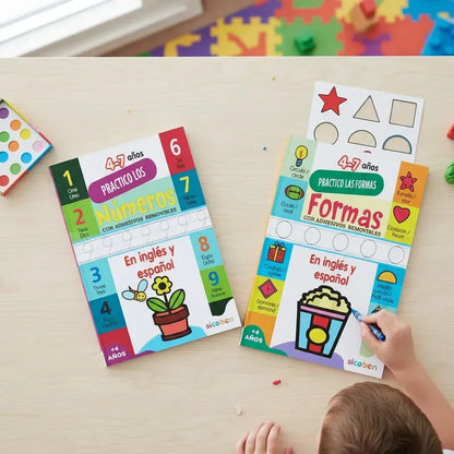 Libros Para Niños- Practico En Casa Inglés Y Español