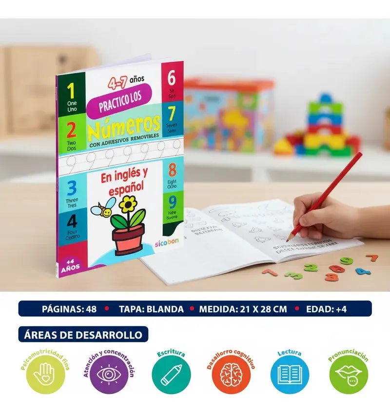 Libros Para Niños- Practico En Casa Inglés Y Español